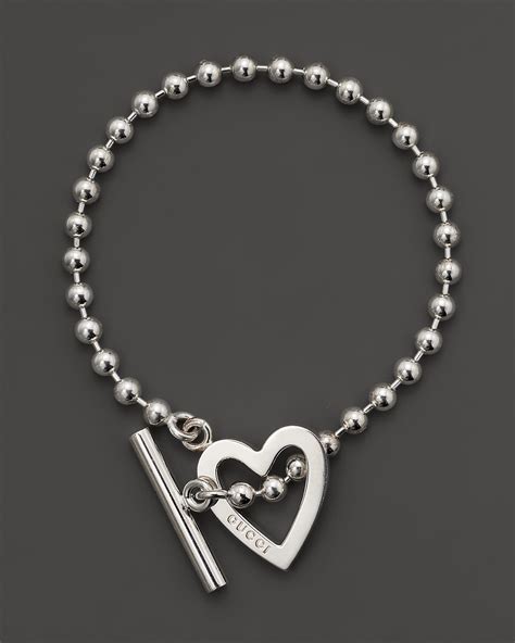 925 Sterling Silver Bracelet With Gucci Trademark Heart